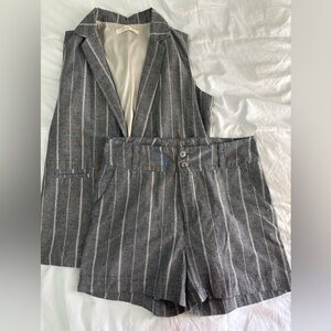 Blazer and Shorts Set